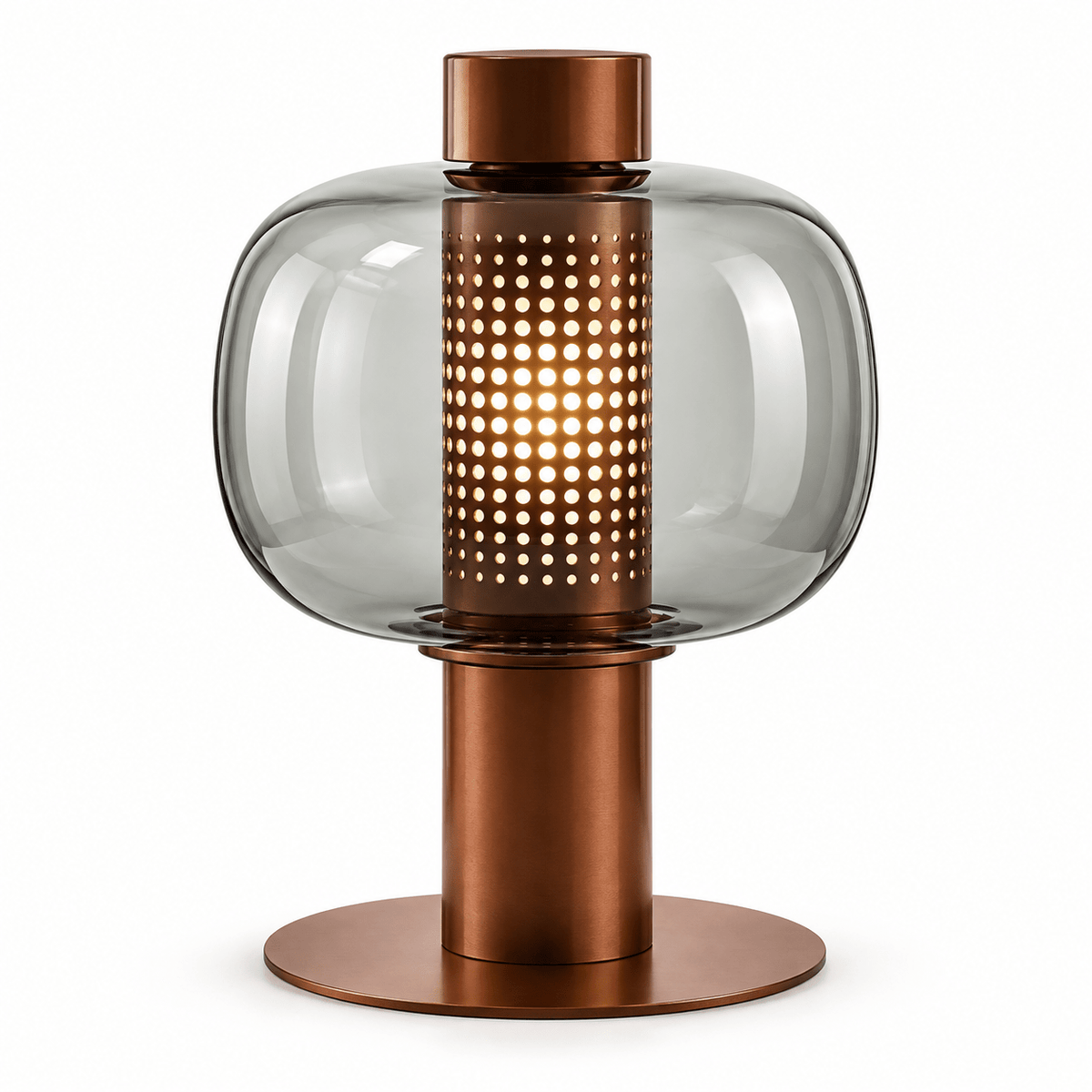 Lampe De Chevet Verre Soufflé Moderne - Maison Du Design