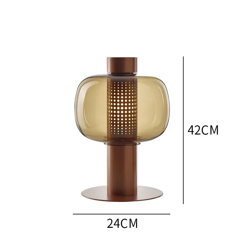 Lampe De Chevet Verre Soufflé Moderne - Maison Du Design