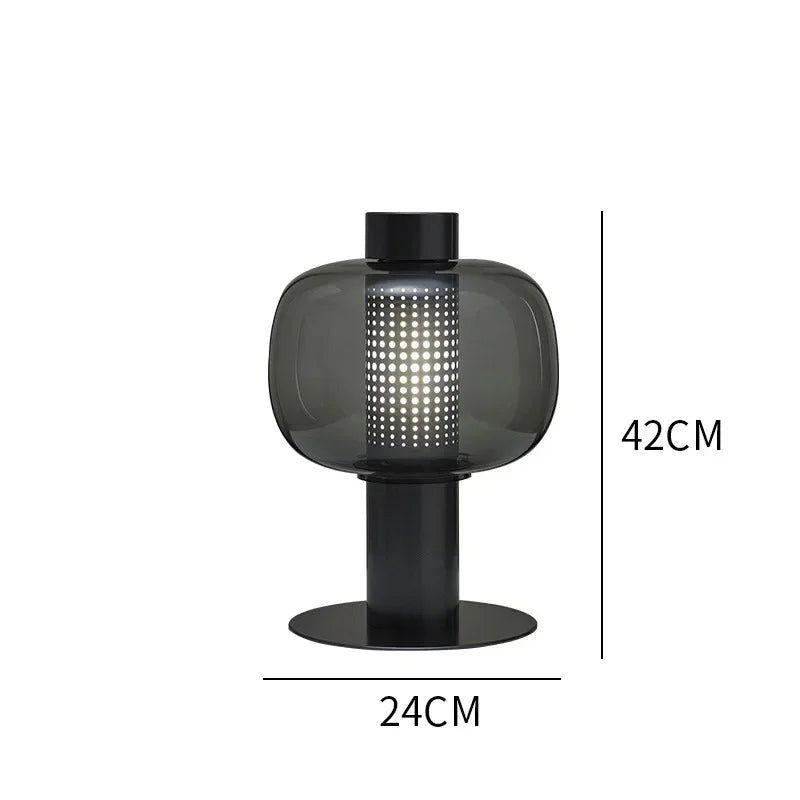 Lampe De Chevet Verre Soufflé Moderne - Maison Du Design