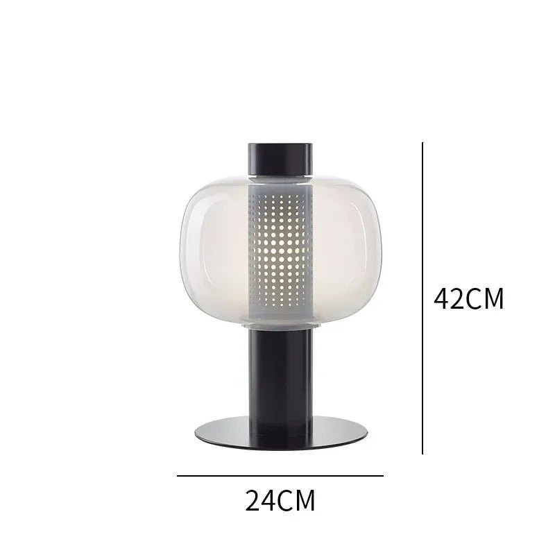 Lampe De Chevet Verre Soufflé Moderne - Maison Du Design
