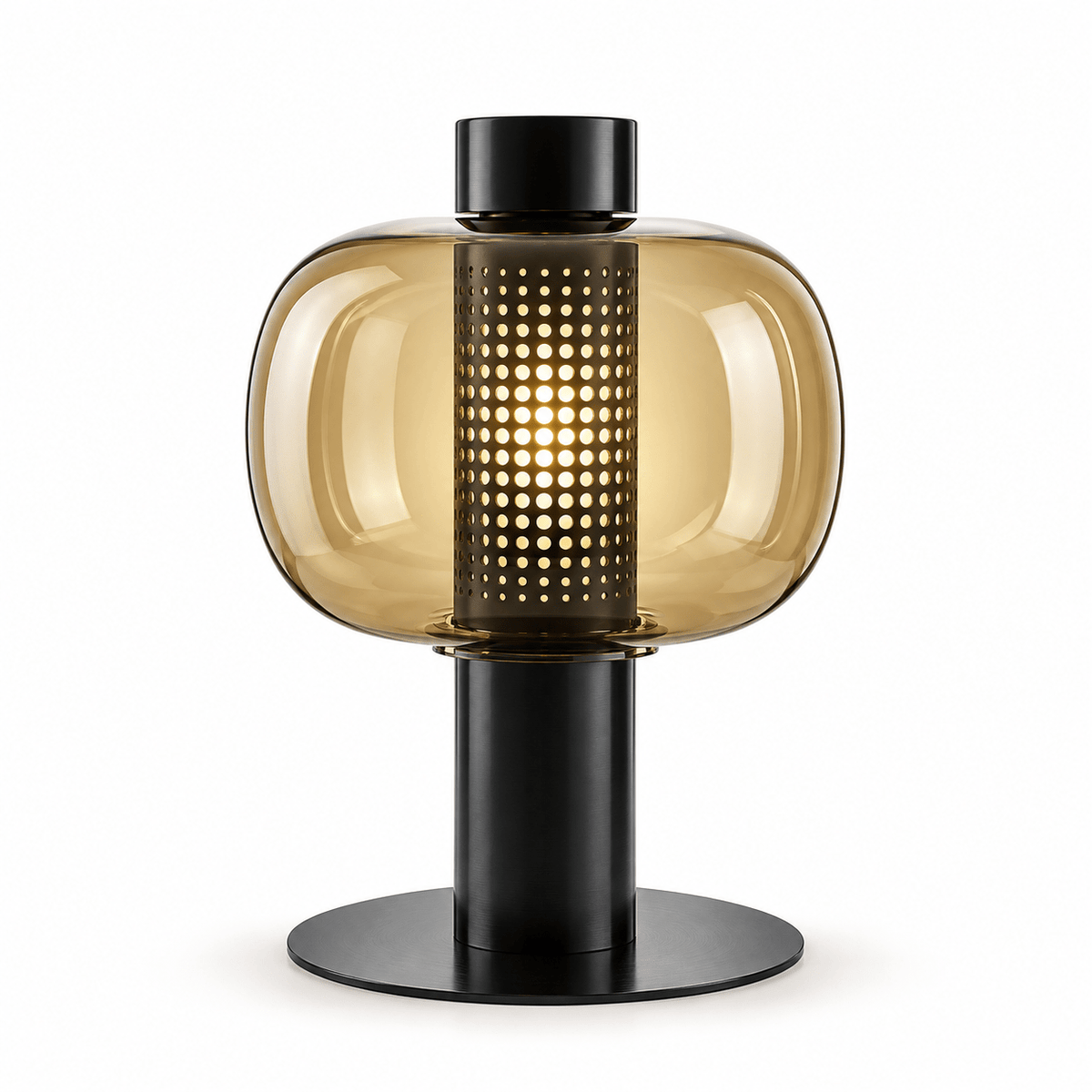 Lampe De Chevet Verre Soufflé Moderne - Maison Du Design
