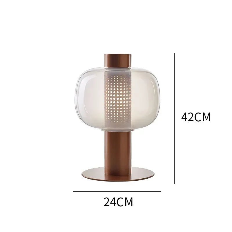 Lampe De Chevet Verre Soufflé Moderne - Maison Du Design