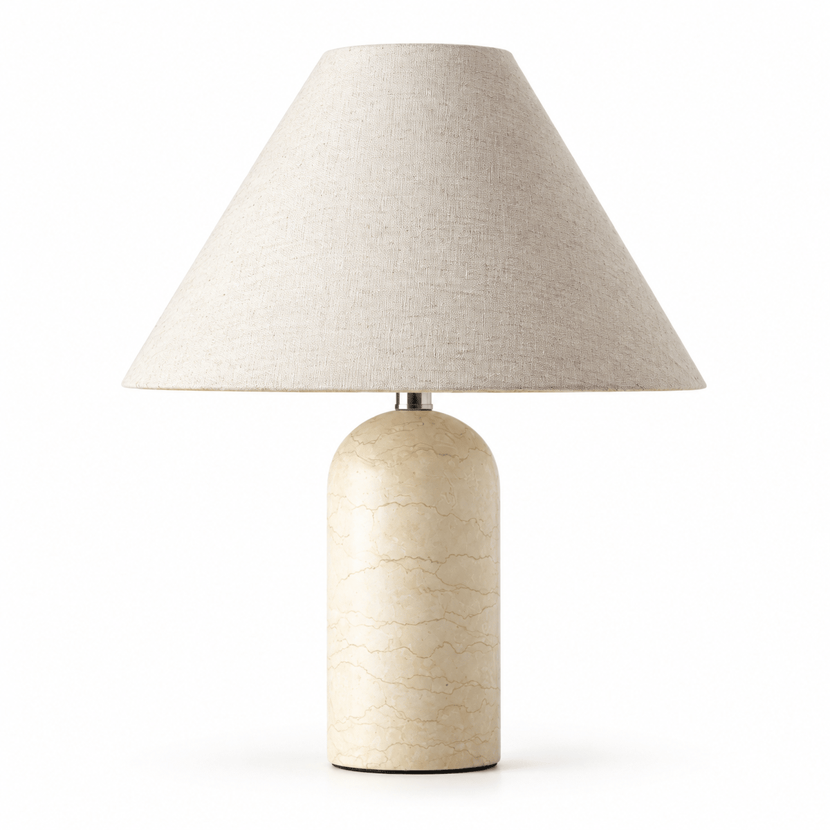 Lampe De Table Marbre Blanc Design - Maison Du Design