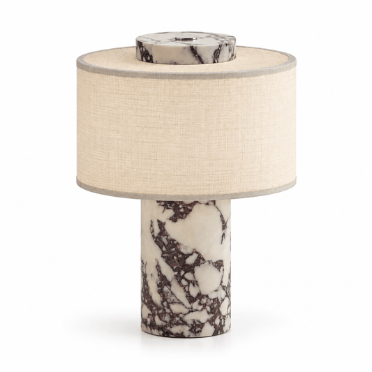 Lampe De Table Marbre Calacatta Viola Sans Fil - Maison Du Design