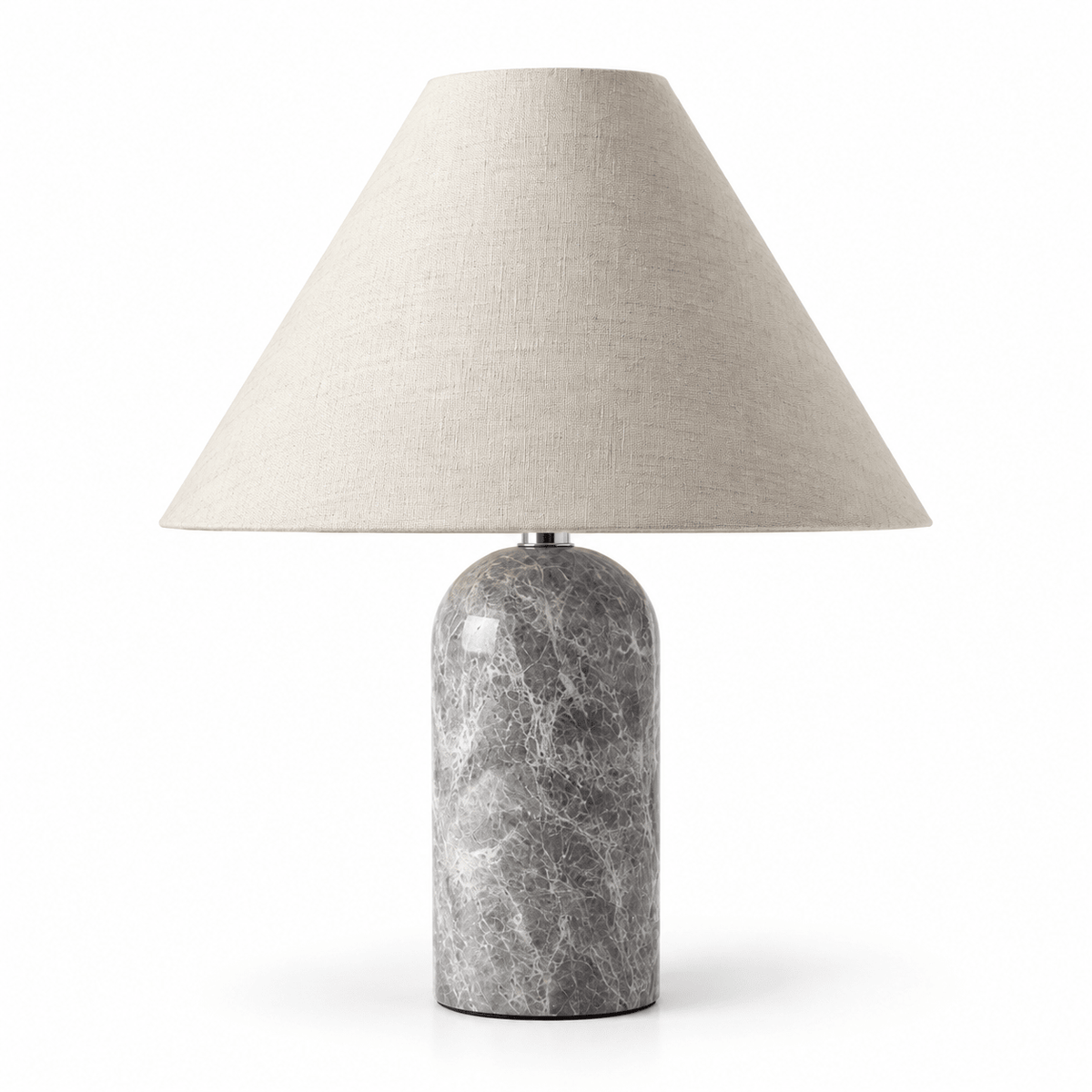 Lampe De Table Marbre Gris Design - Maison Du Design