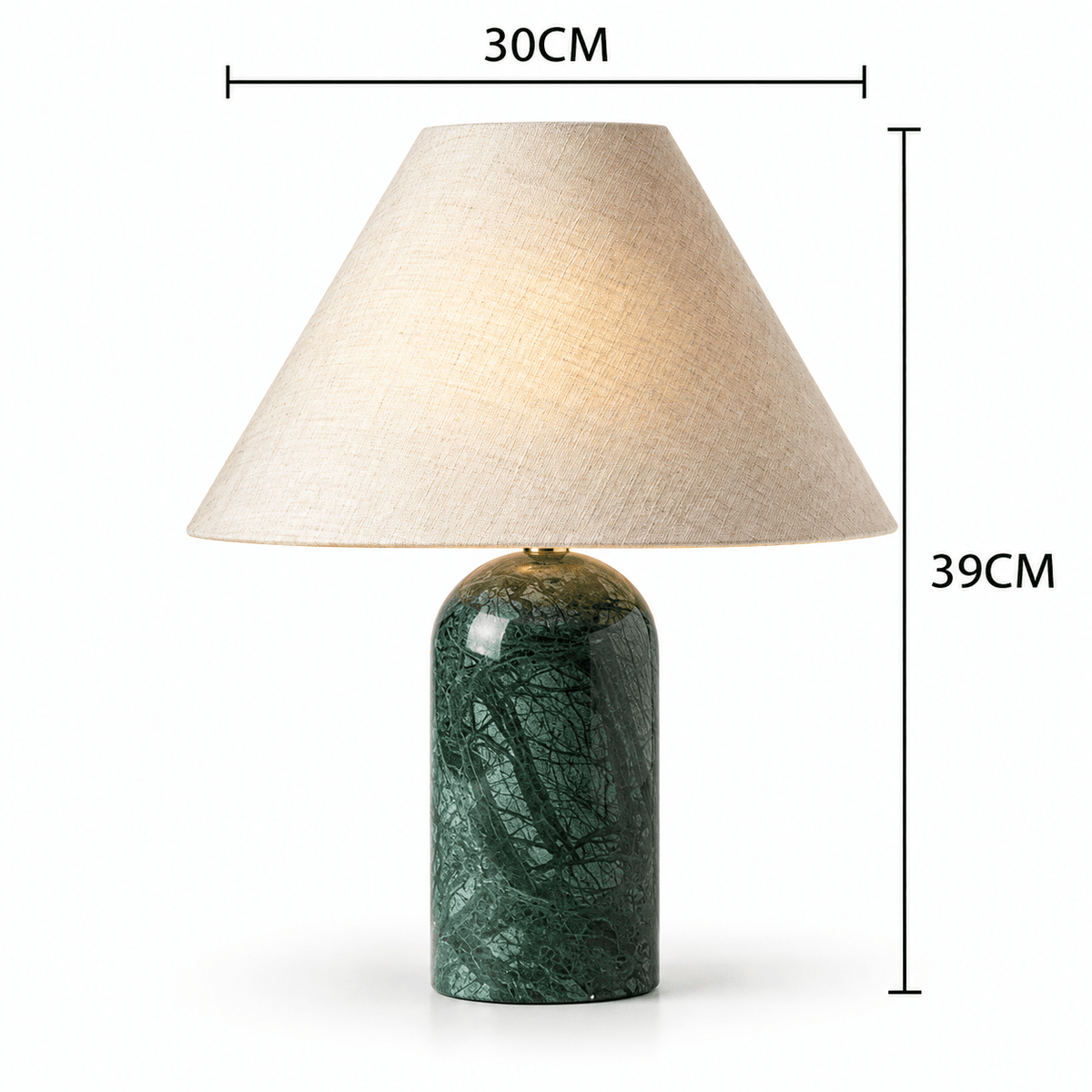 Lampe De Table Marbre Vert Design - Maison Du Design