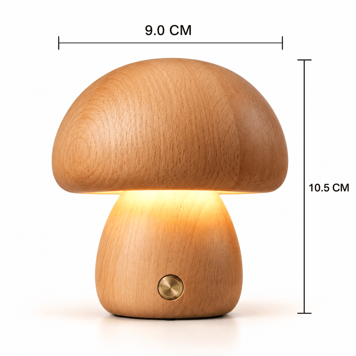 Lampe Petit Champignon Bois - Maison Du Design