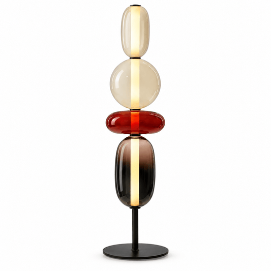 Lampe Sur Pied Verre Coloré Design - Maison Du Design
