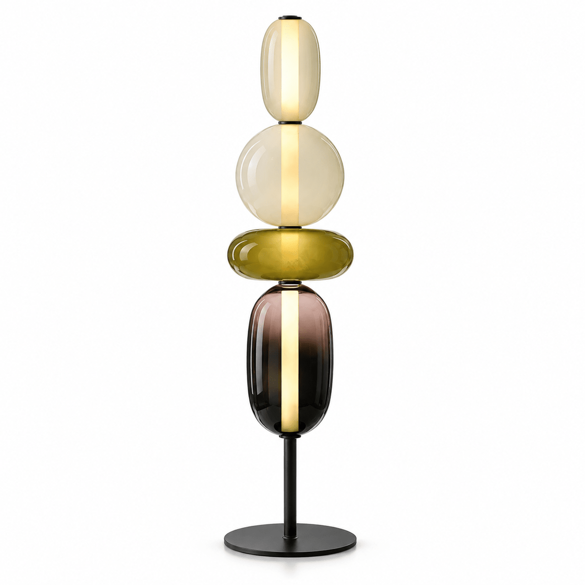 Lampe Sur Pied Verre Design Coloré - Maison Du Design