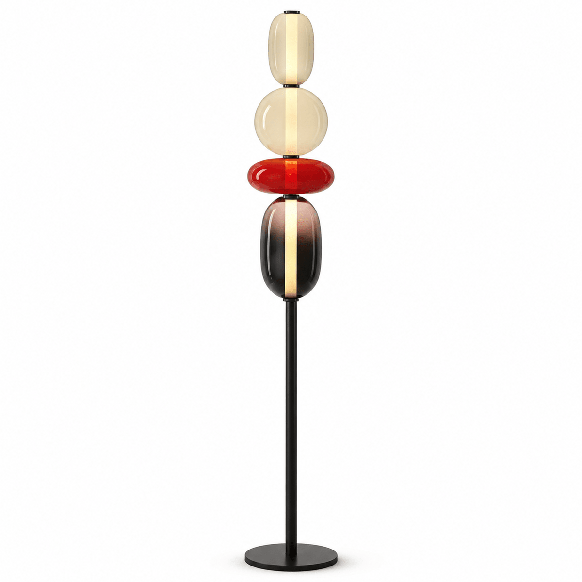 Lampe Sur Pied Verre Design Moderne - Maison Du Design