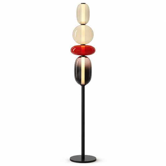 Lampe Sur Pied Verre Design Moderne - Maison Du Design