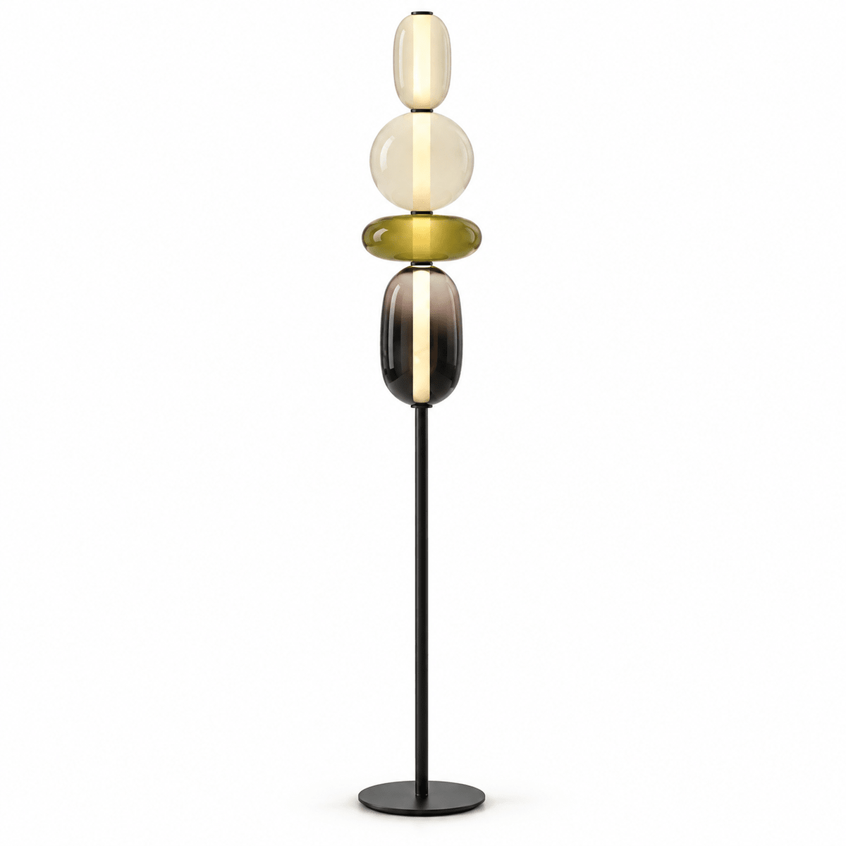 Lampe Sur Pied Verre Moderne Design - Maison Du Design