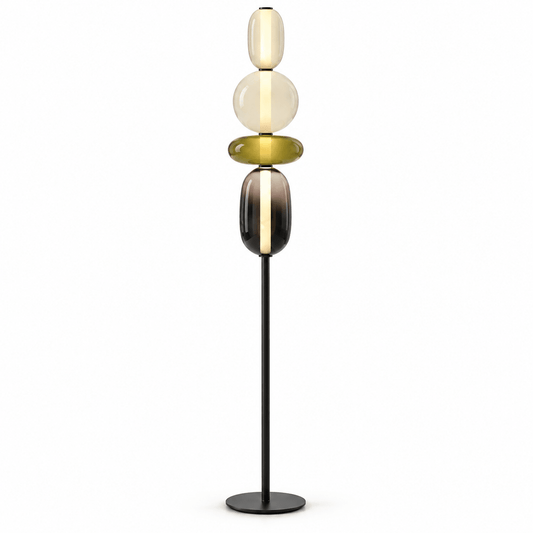 Lampe Sur Pied Verre Moderne Design - Maison Du Design