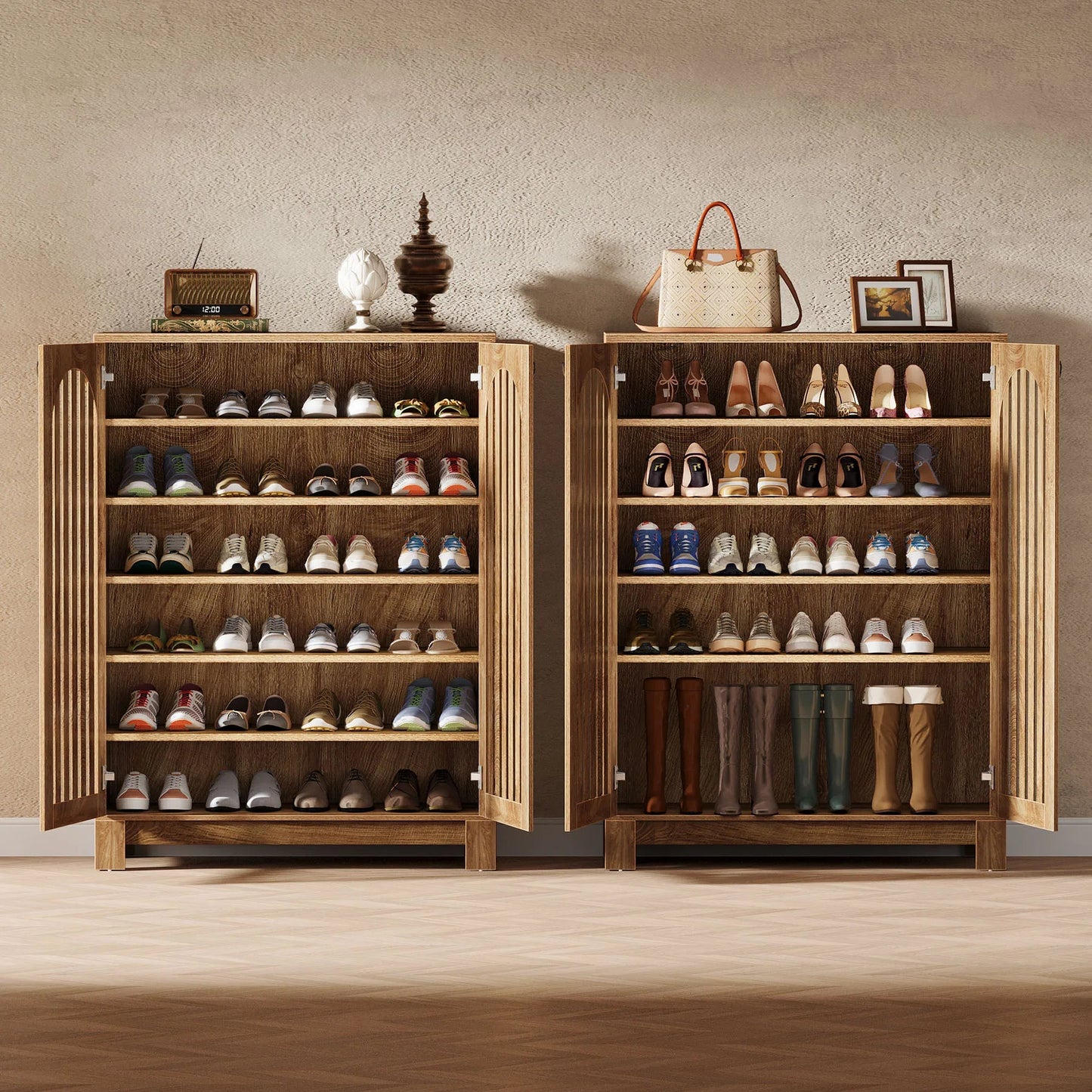 Meuble à Chaussures Design Arches Cannelées - Maison Du Design