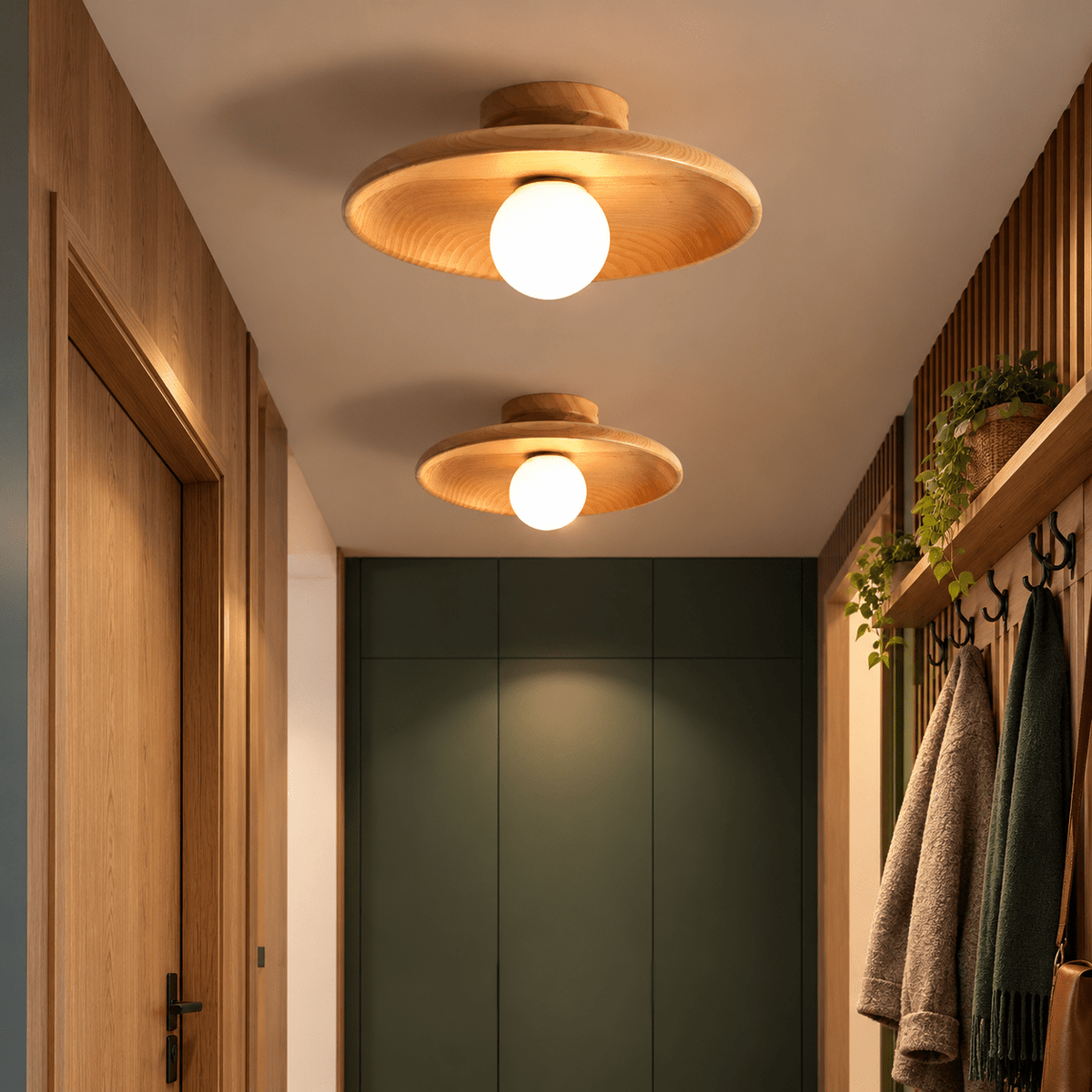 Plafonnier Bois Scandinave - Maison Du Design