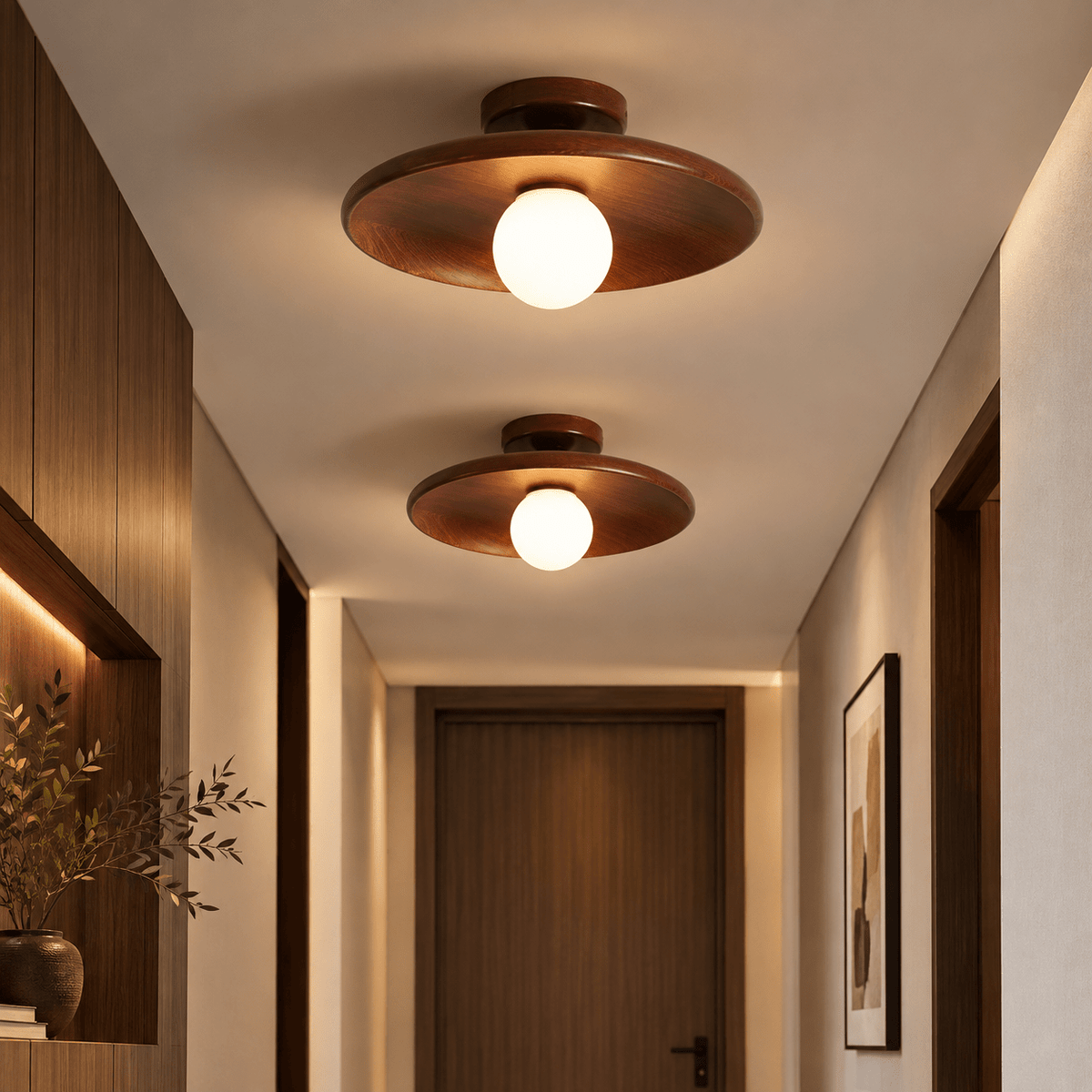 Plafonnier Bois Scandinave - Maison Du Design