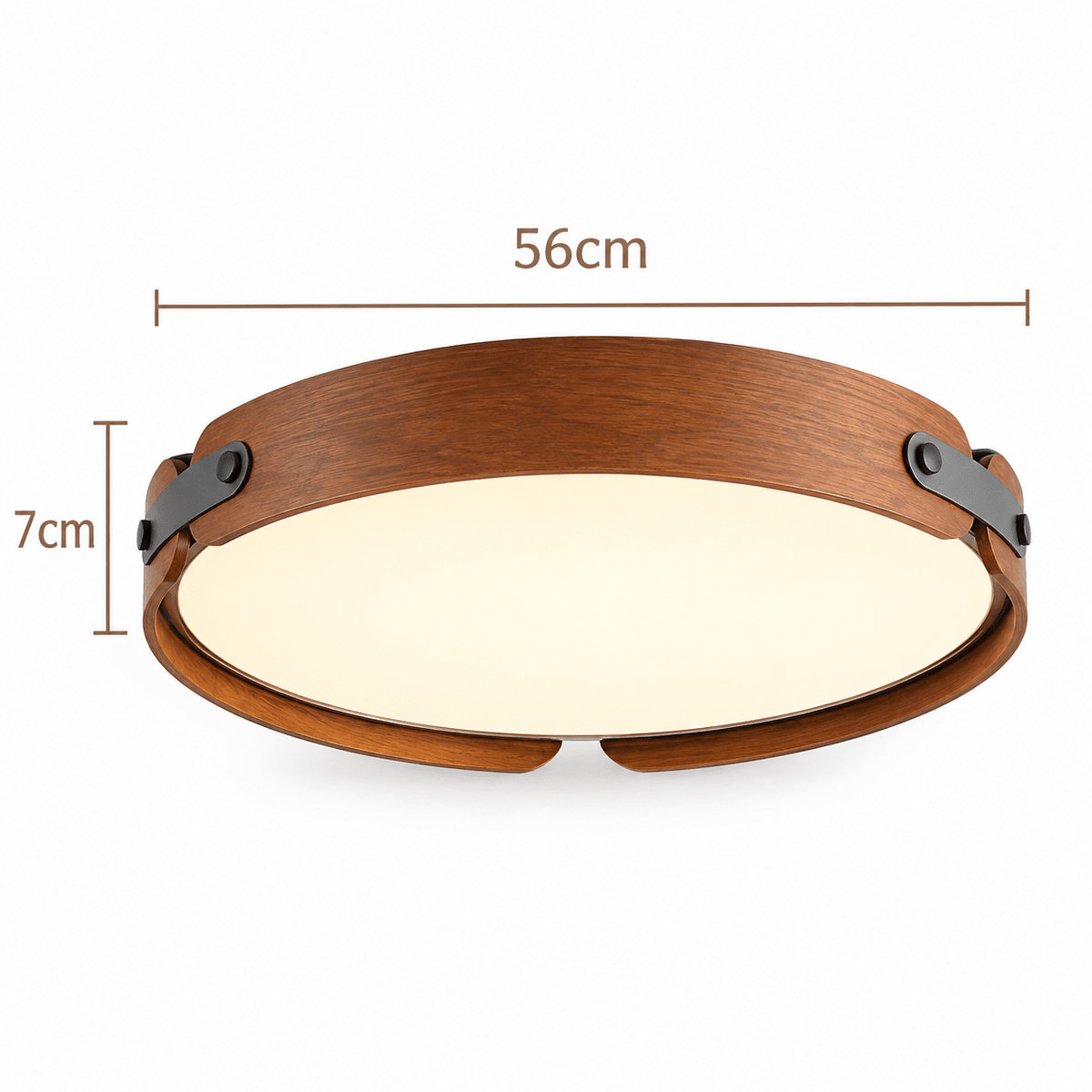 Plafonnier Rond Japonais Bois Design Moderne - Maison Du Design