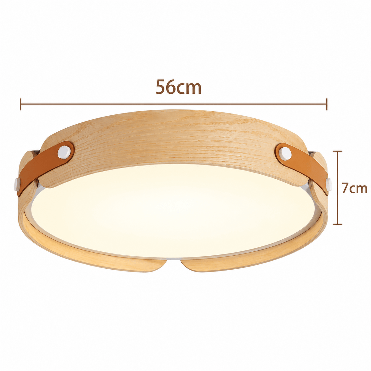 Plafonnier Rond Japonais Bois Design Moderne - Maison Du Design