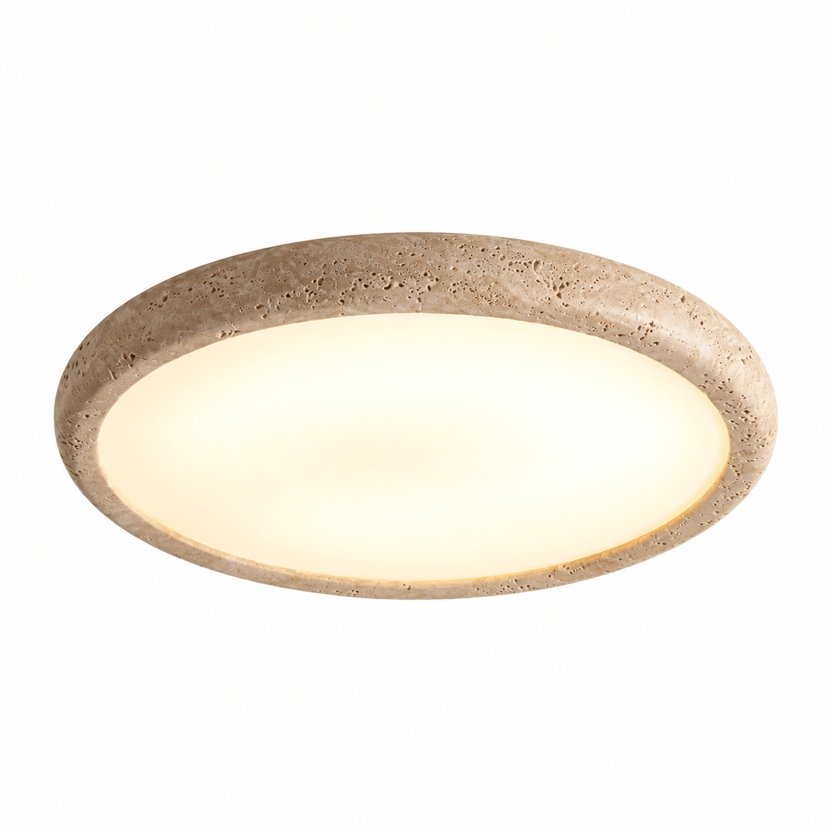 Plafonnier Rond Travertin - Maison Du Design