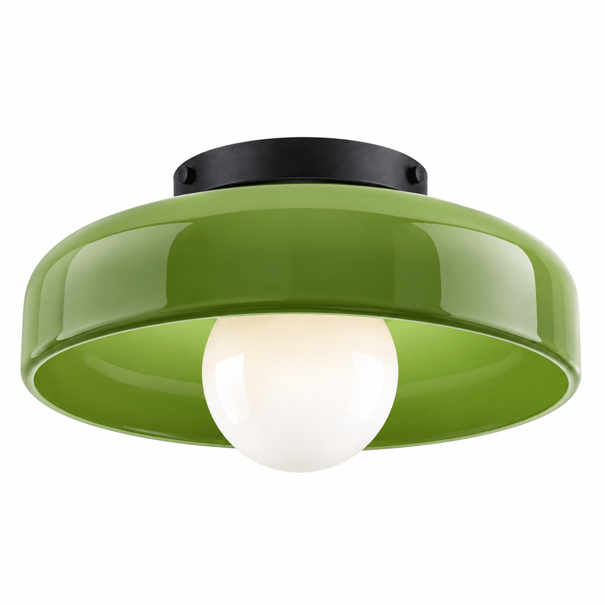 Plafonnier Verre Rond Rétro - Maison Du Design