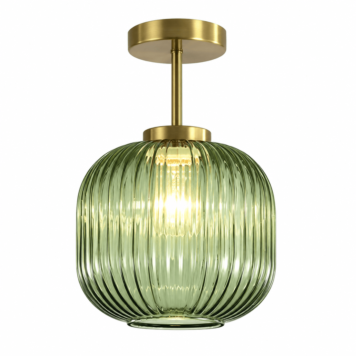 Plafonnier Verre Strié - Maison Du Design