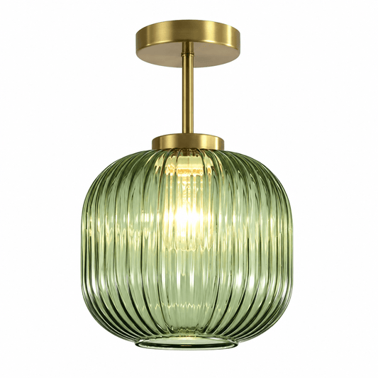 Plafonnier Verre Strié - Maison Du Design