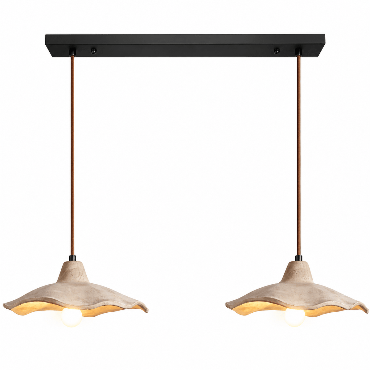 Suspension Luminaire 2 Lampes Wabi-Sabi - Maison Du Design