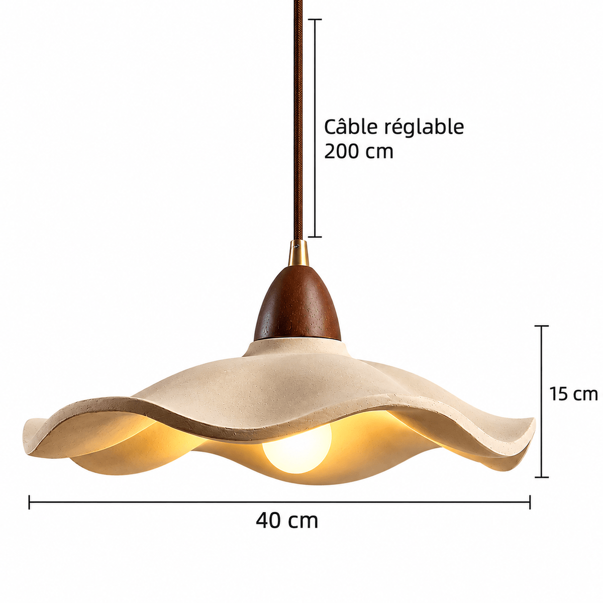Suspension Luminaire Design Wabi-Sabi - Maison Du Design