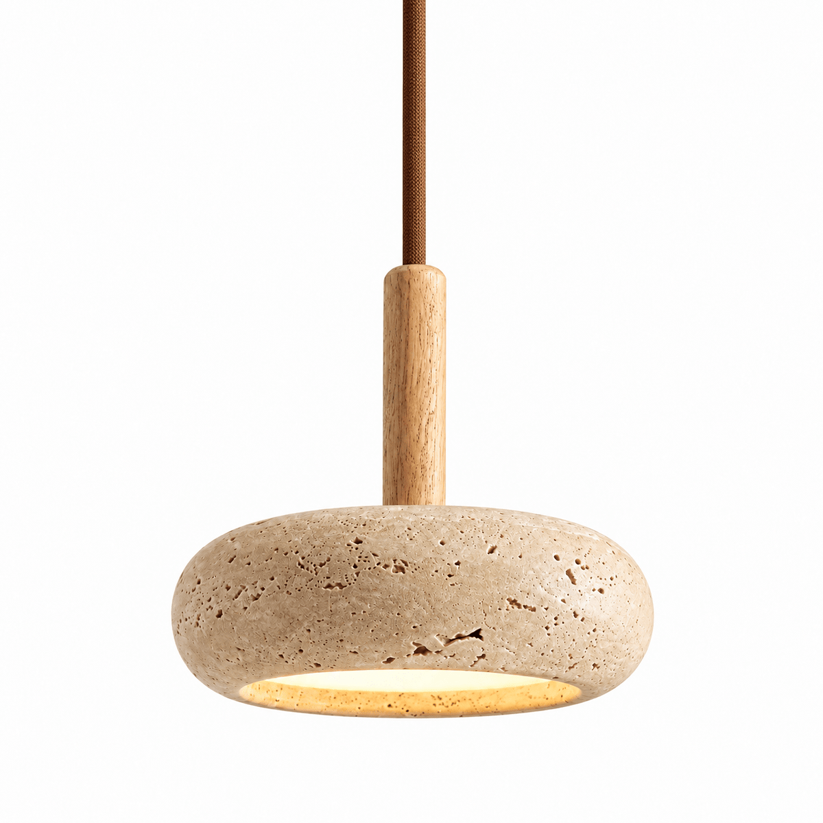 Suspension Luminaire Travertin Beige - Maison Du Design