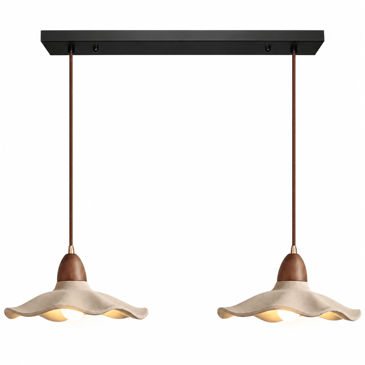 Suspension Luminaire Wabi-Sabi 2 Lampes - Maison Du Design