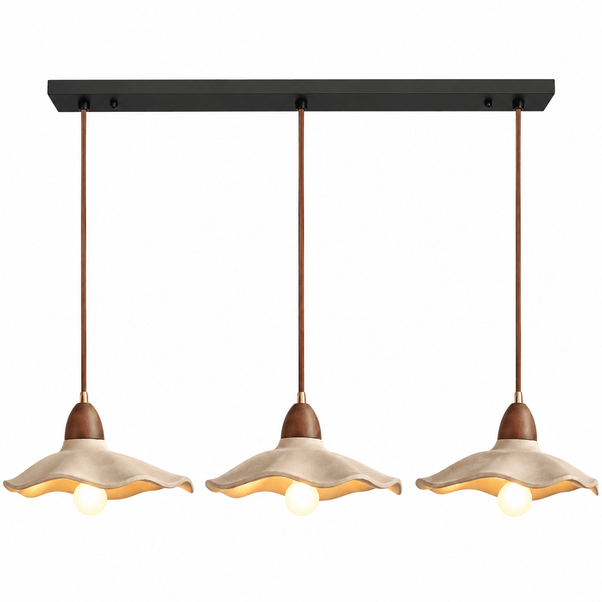 Suspension Luminaire Wabi-Sabi 3 Lampes - Maison Du Design