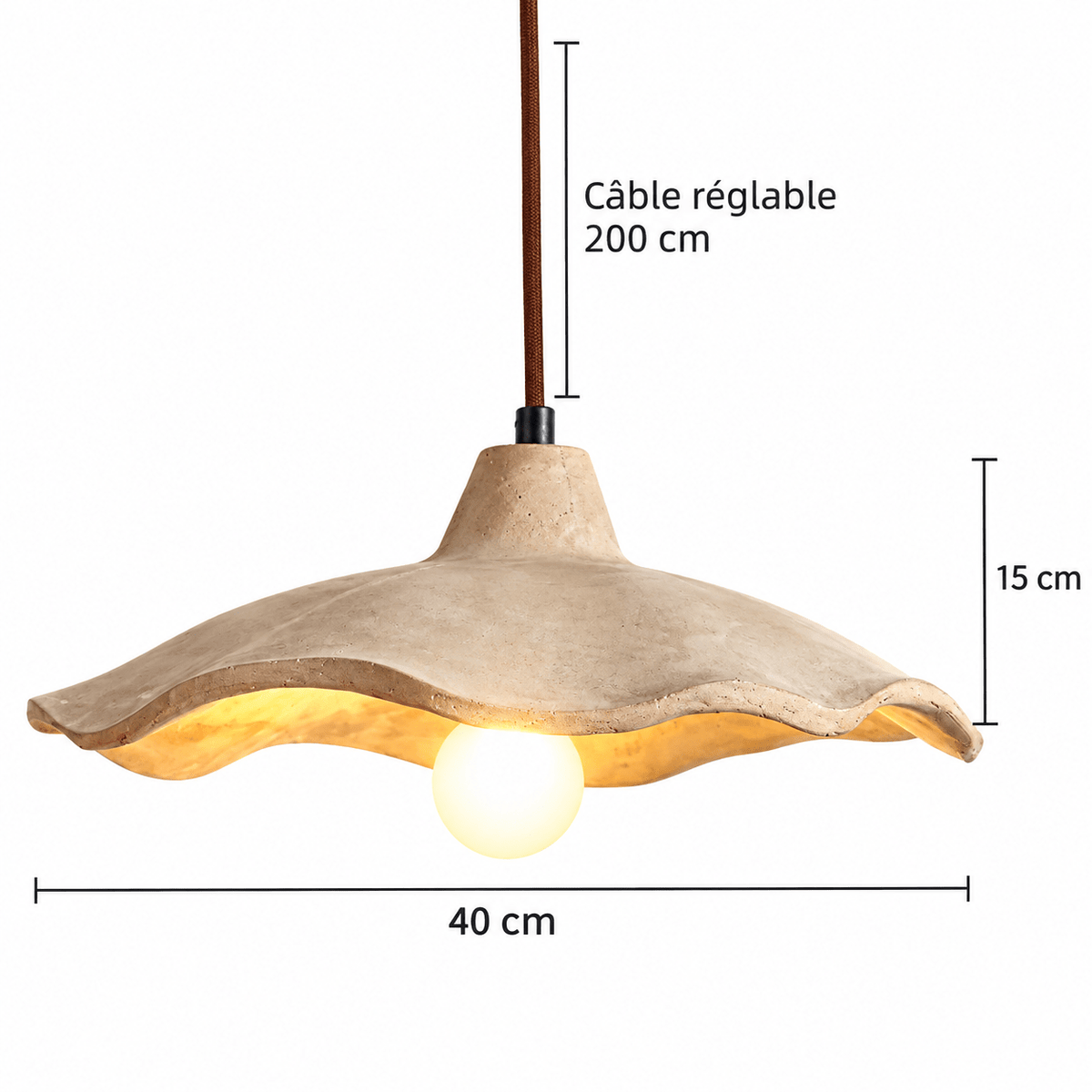 Suspension Luminaire Wabi-Sabi Design - Maison Du Design