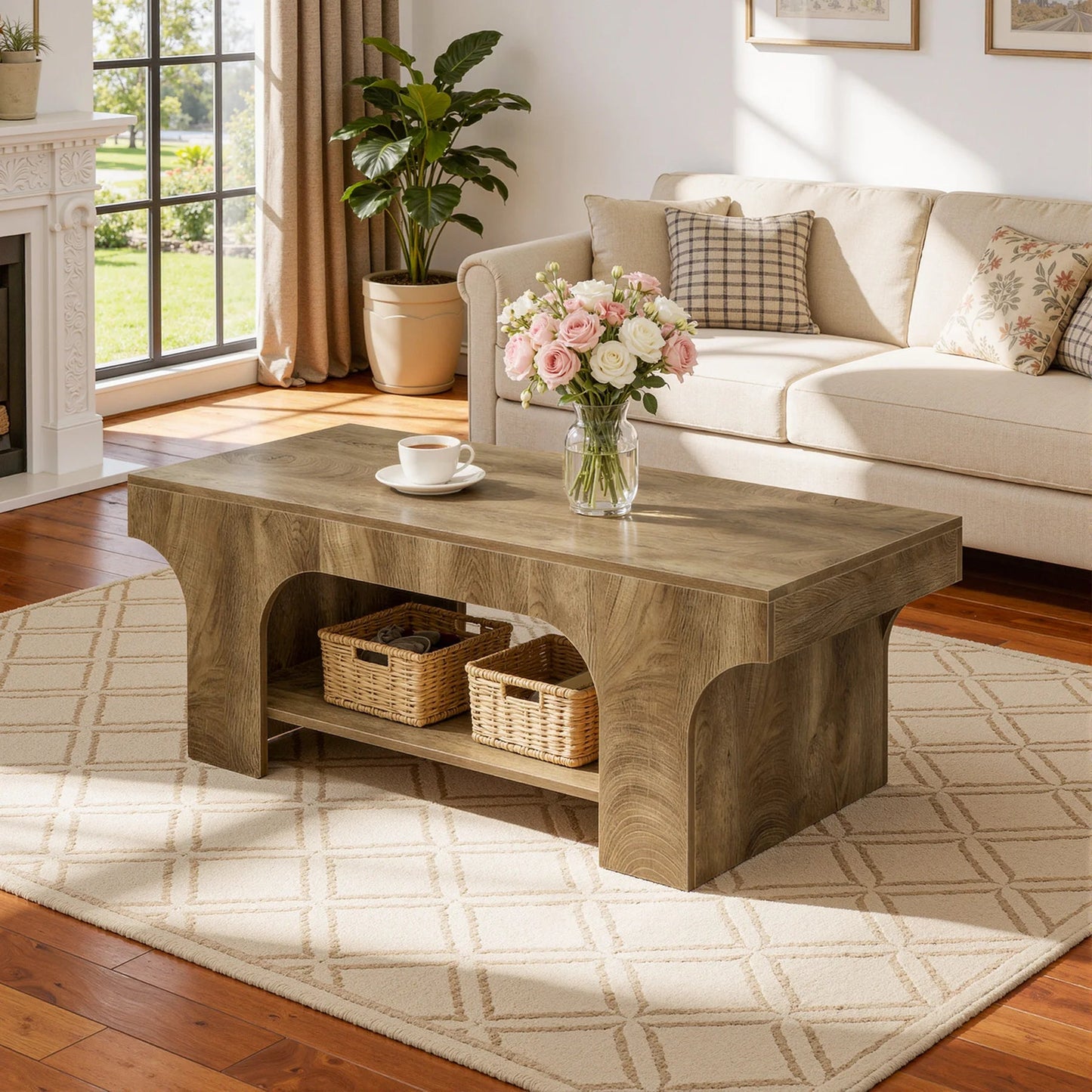 Table Basse Design Pieds Arqués - Maison Du Design