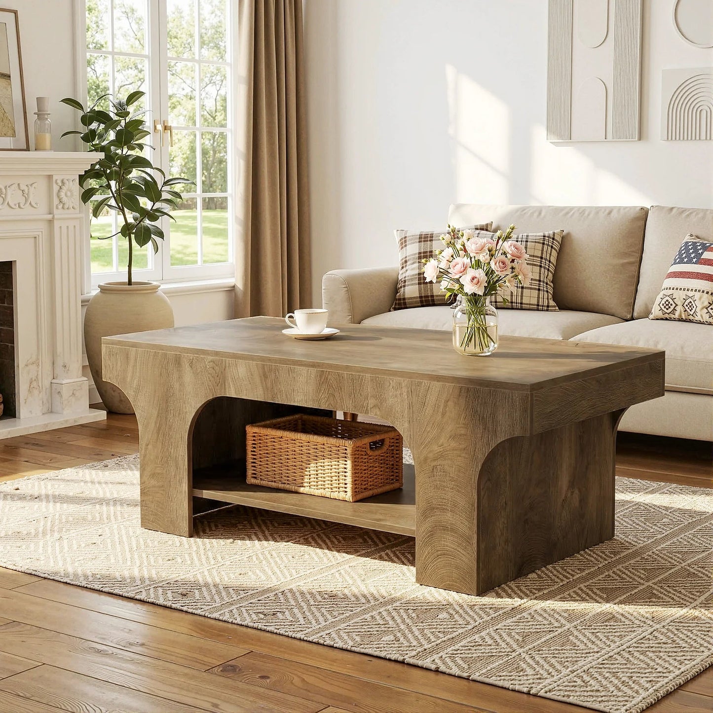 Table Basse Design Pieds Arqués - Maison Du Design