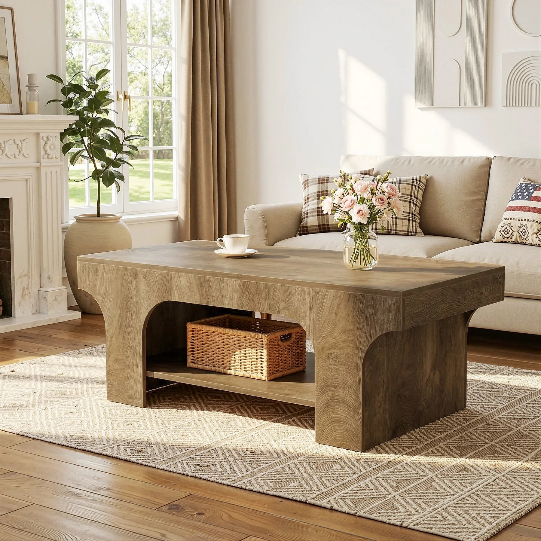 Table Basse Design Pieds Arqués - Maison Du Design