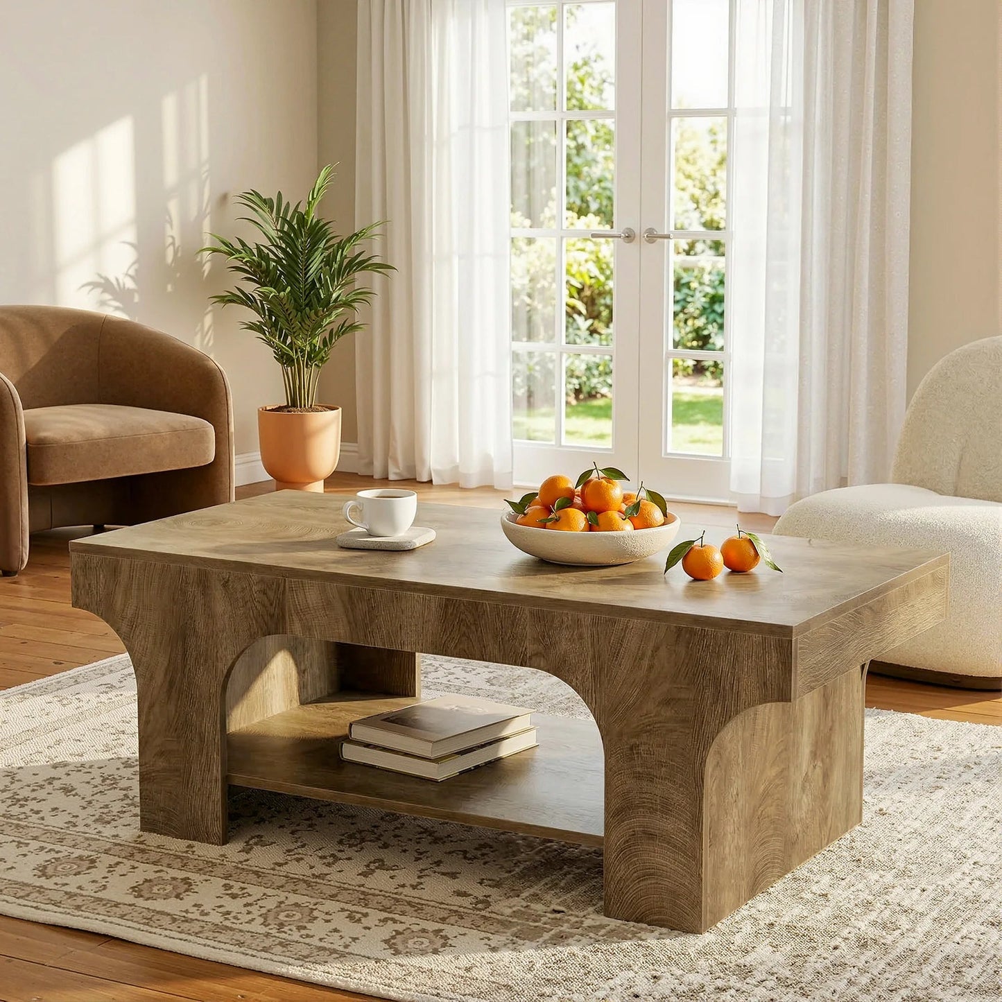 Table Basse Design Pieds Arqués - Maison Du Design