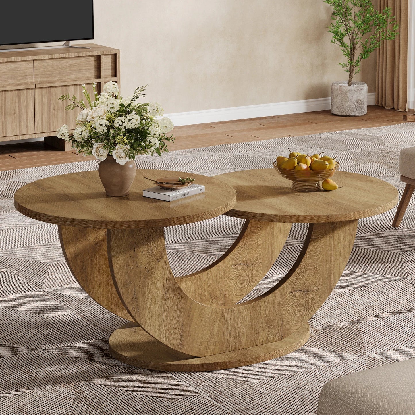 Table Basse Design Pieds en Arche - Maison Du Design