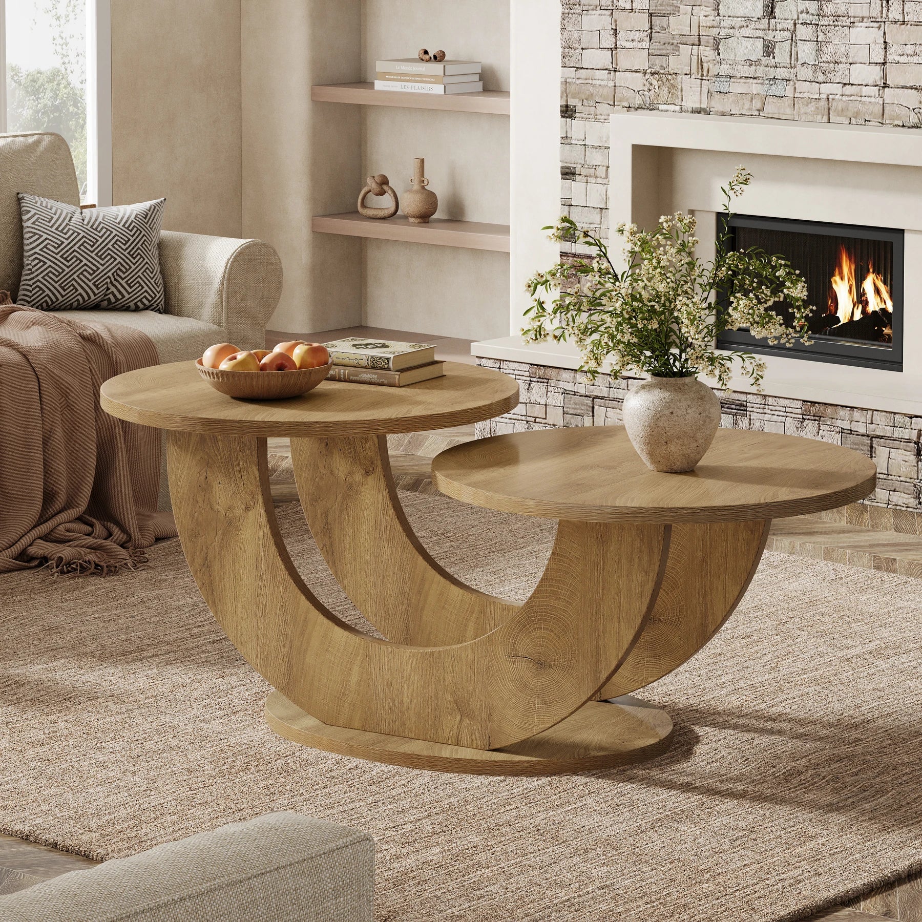 Table Basse Design Pieds en Arche - Maison Du Design