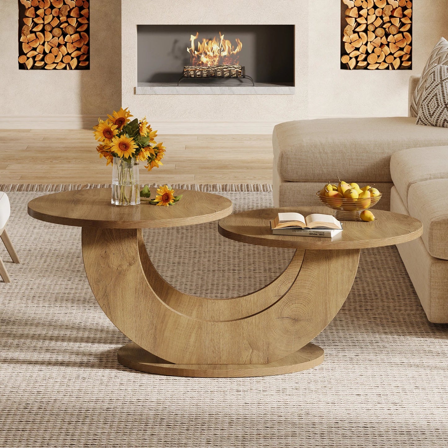 Table Basse Design Pieds en Arche - Maison Du Design