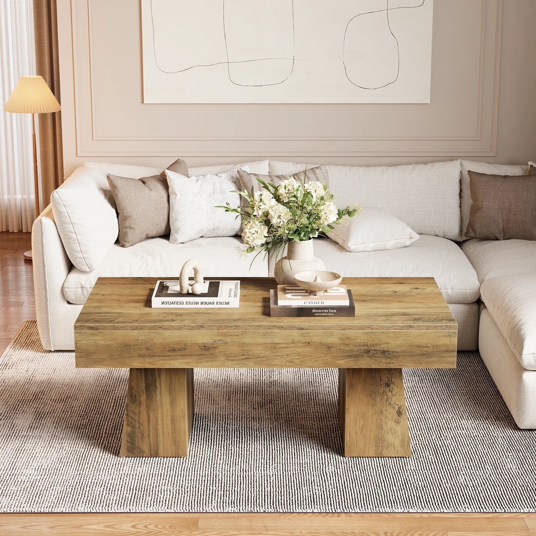 Table Basse Design Style Bois Rustique - Maison Du Design