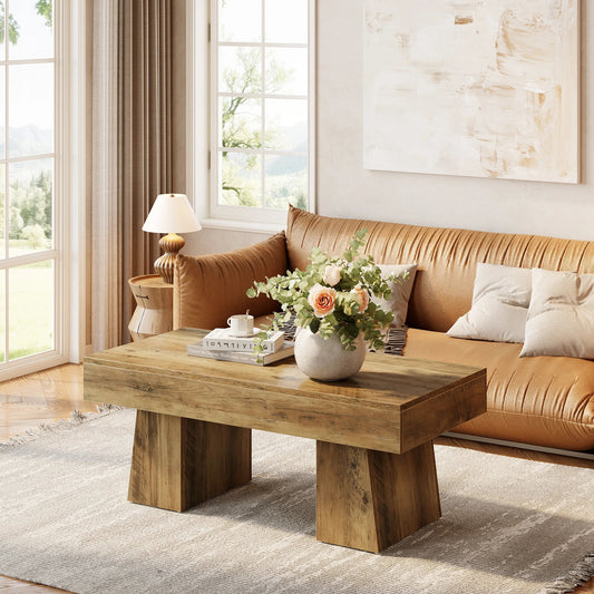 Table Basse Design Style Bois Rustique - Maison Du Design