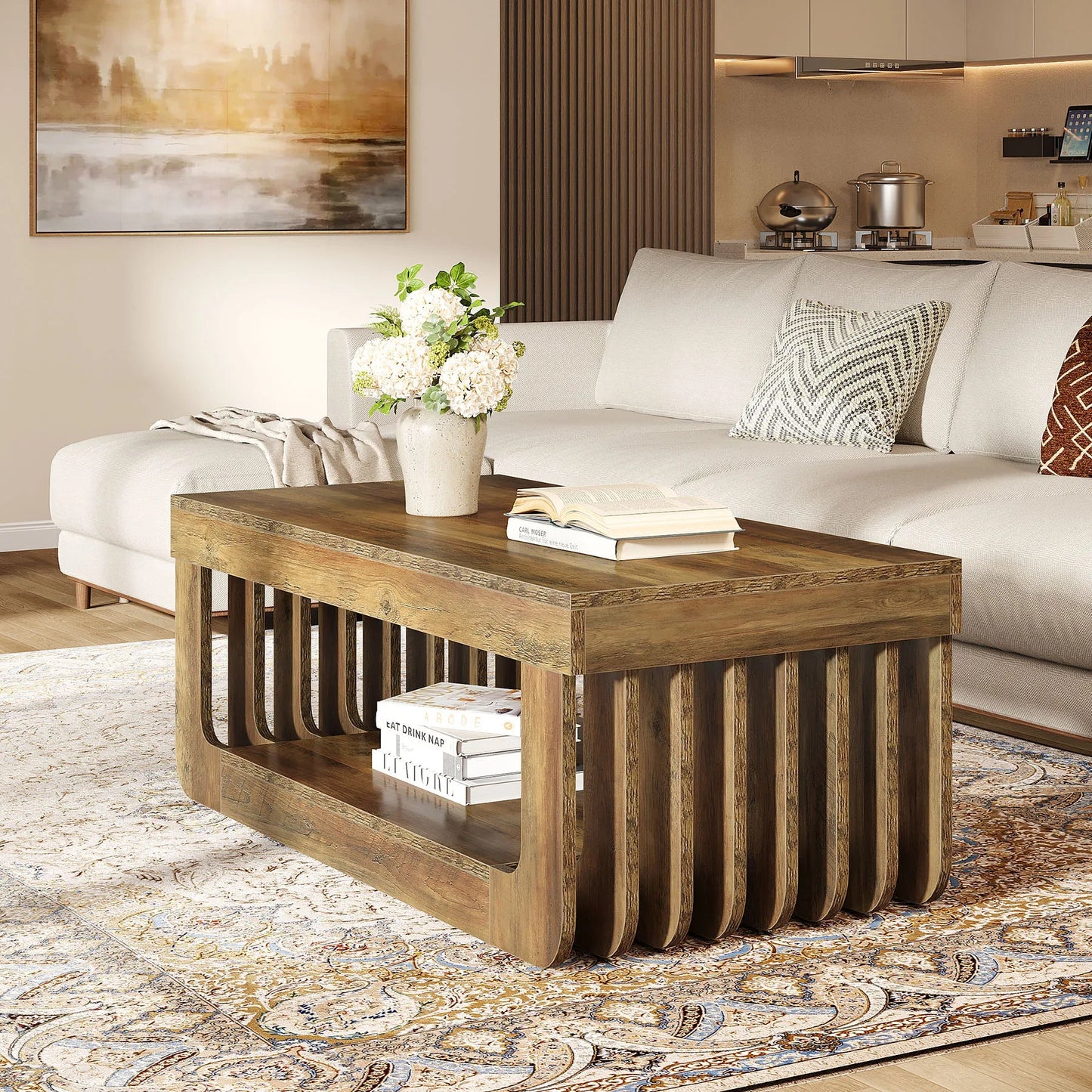 Table Basse Design Style Rustique - Maison Du Design