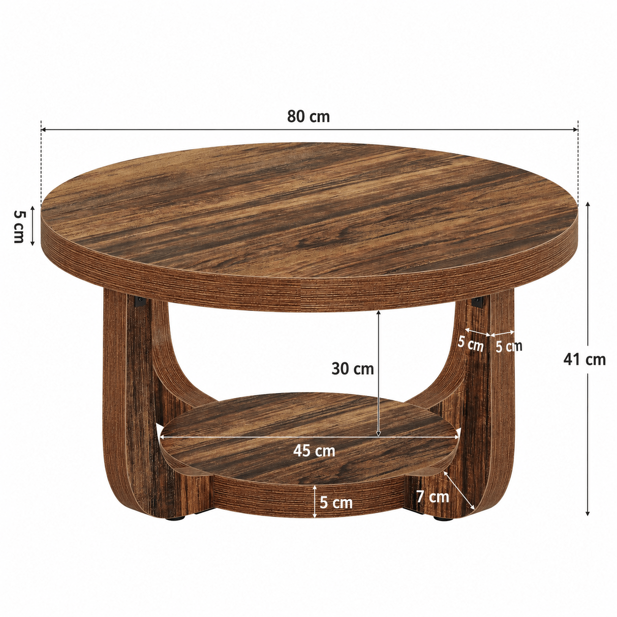 Table Basse Ronde Style Bohème Chic - Maison Du Design