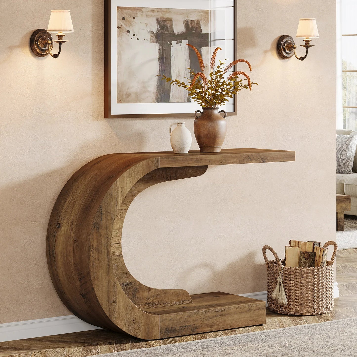 Table Console Courbe Contemporaine - Maison Du Design
