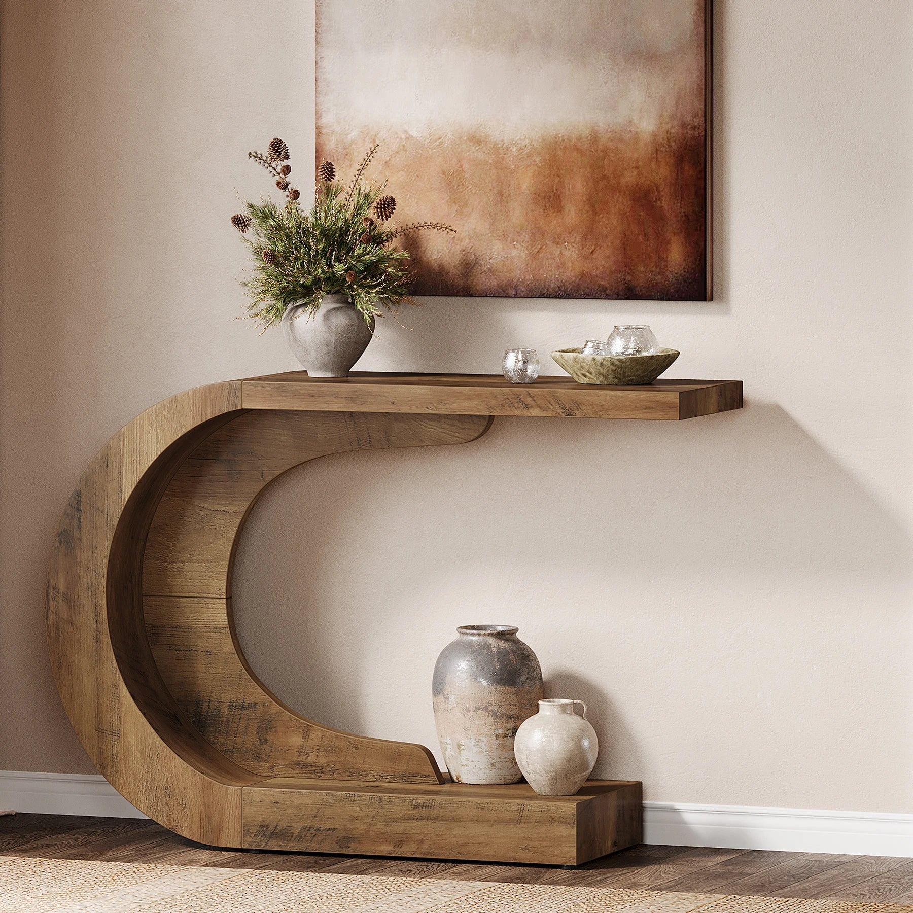 Table Console Courbe Contemporaine - Maison Du Design