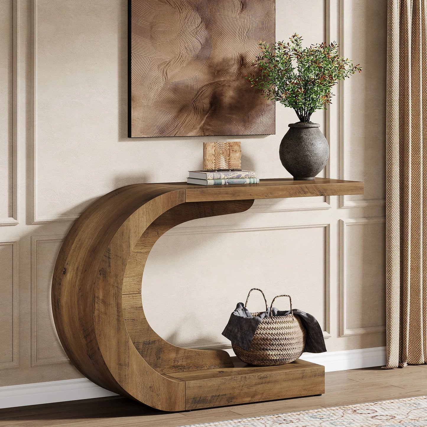 Table Console Courbe Contemporaine - Maison Du Design