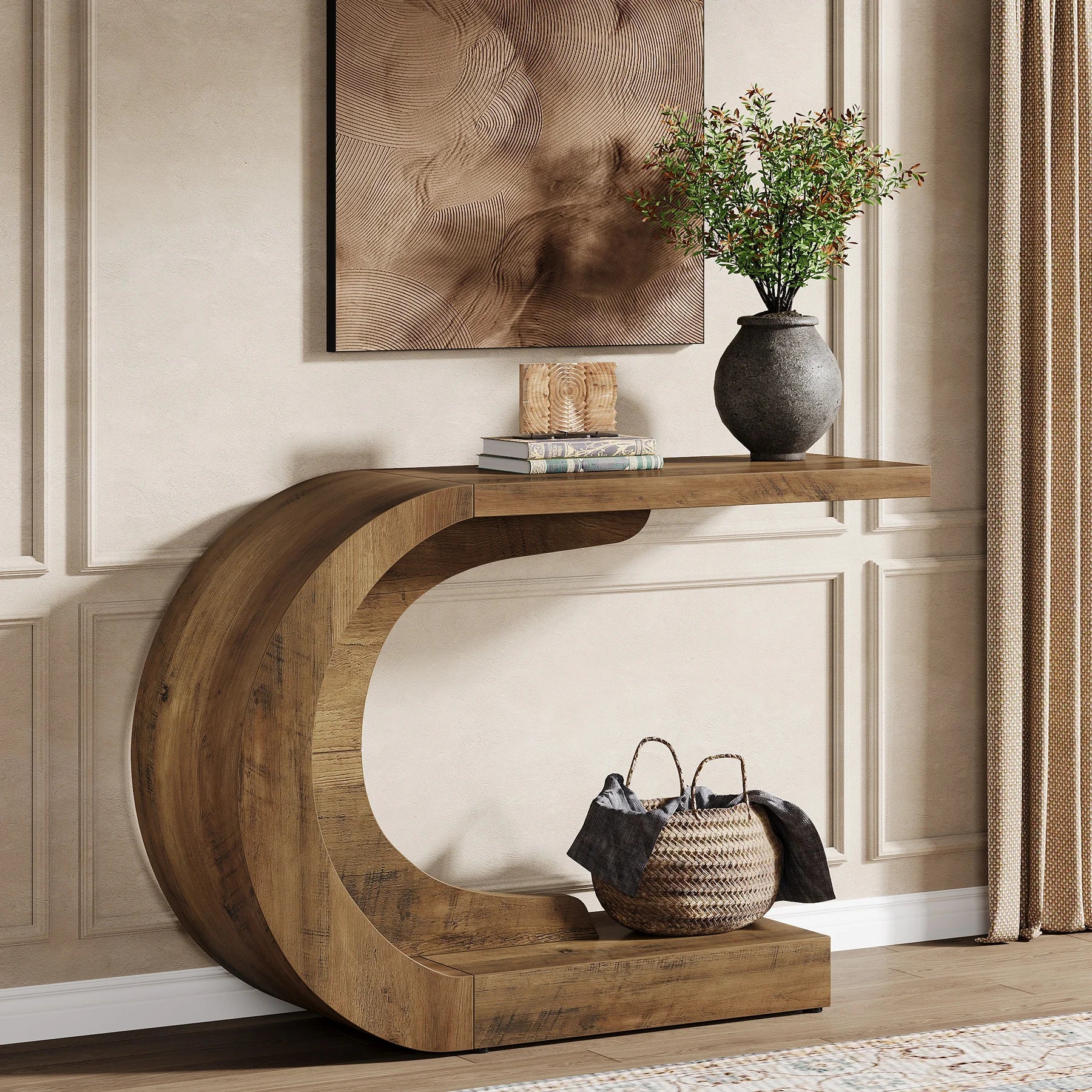 Table Console Courbe Contemporaine - Maison Du Design